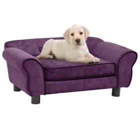 Dog Sofa Burgundy 28.3"x17.7"x11.8" Plush